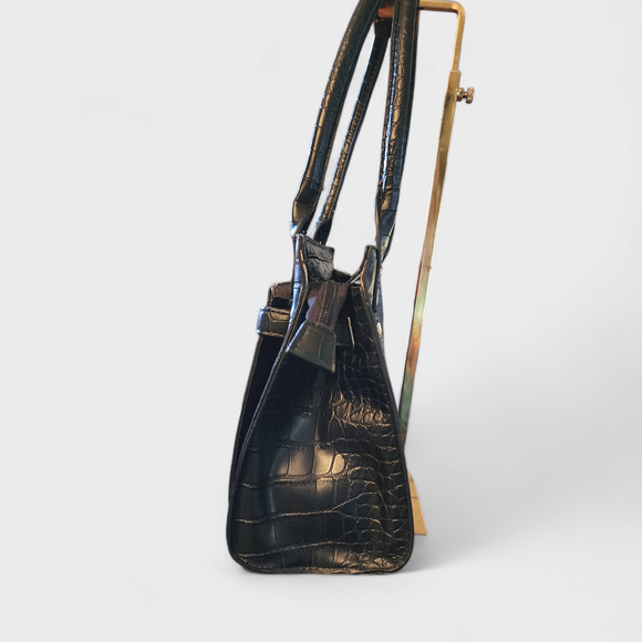 Marc Fisher Cherry Hill Belted Tote in black Faux Leather - Picture 8 of 8